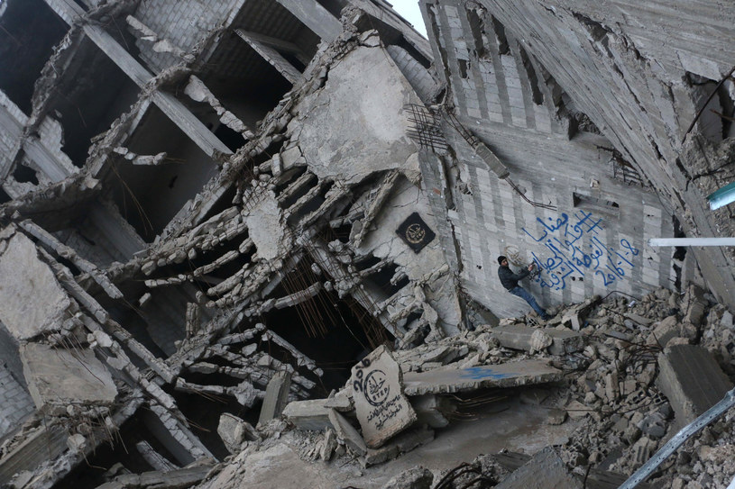 Zniszczony przez wojnę damaszek /AFP