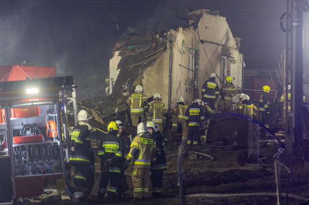 Zniszczony przez wybuch dom w Ustroniu /Tomasz Wiktor /PAP