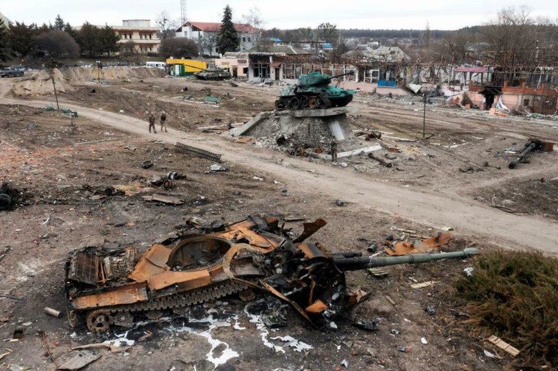 Zniszczony Trościaniec, miasto rejonowe w obwodzie sumskim /Twitter