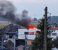 Znów płonie składowisko odpadów w Przysiece Polskiej