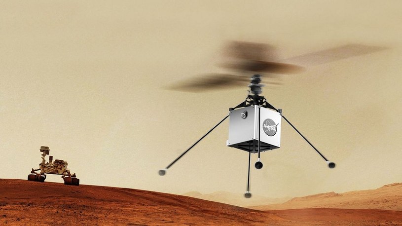 Zobacz, jak pierwszy marsjański helikopter zakręcił śmigłami. Niebawem dziewiczy lot [WIDEO] /Geekweek
