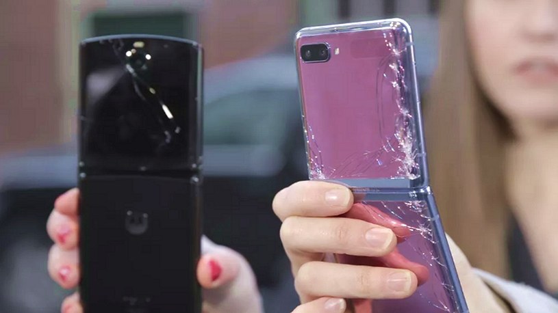 Zobacz, jak składane smartfony Samsunga i Motoroli wyglądają po upadku na chodnik /Geekweek