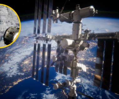 Ver la estación espacial escupir basura hacia la Tierra