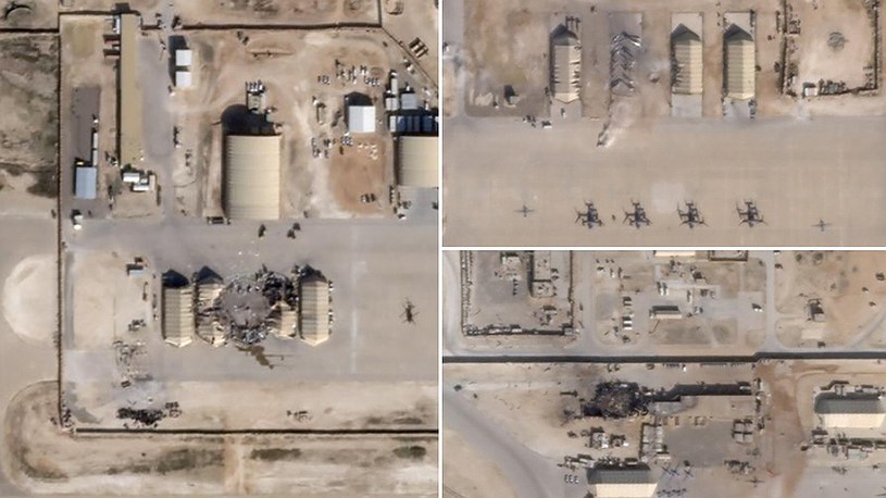 Zobaczcie zdjęcia satelitarne amerykańskich baz po ataku rakietowym Iranu /Geekweek