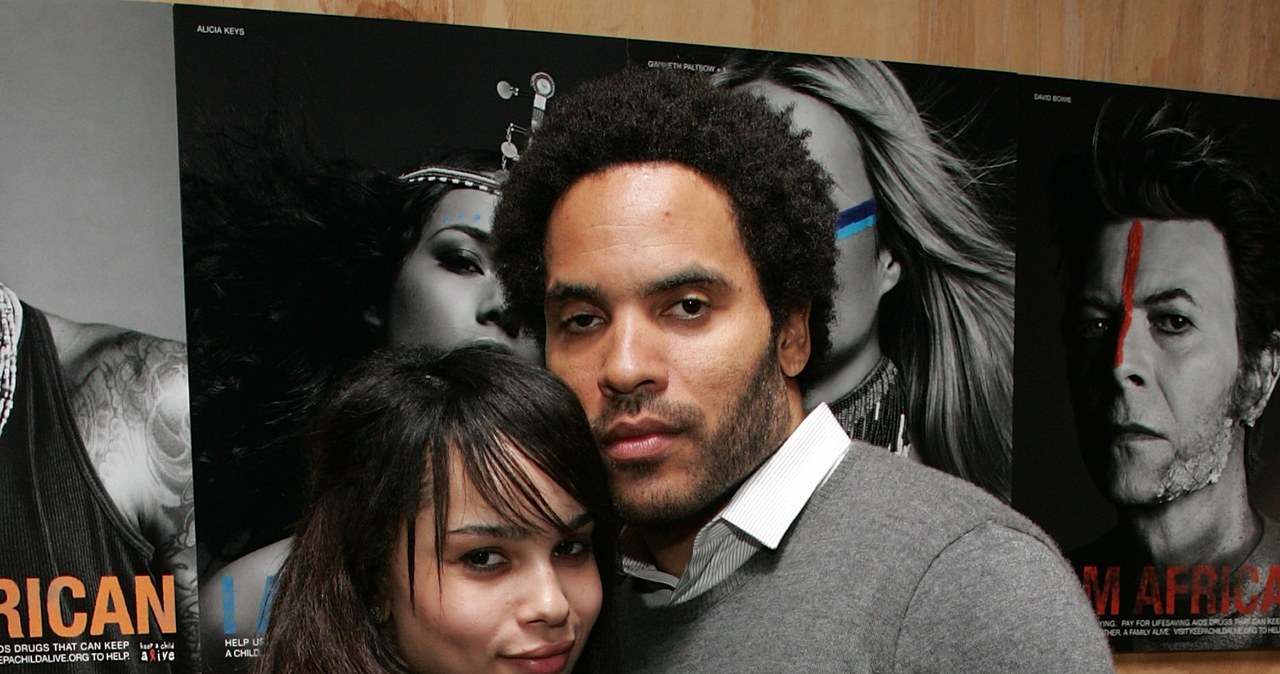 Zoe i lenny Kravitz, 2006 rok /Bryan Bedder /Getty Images