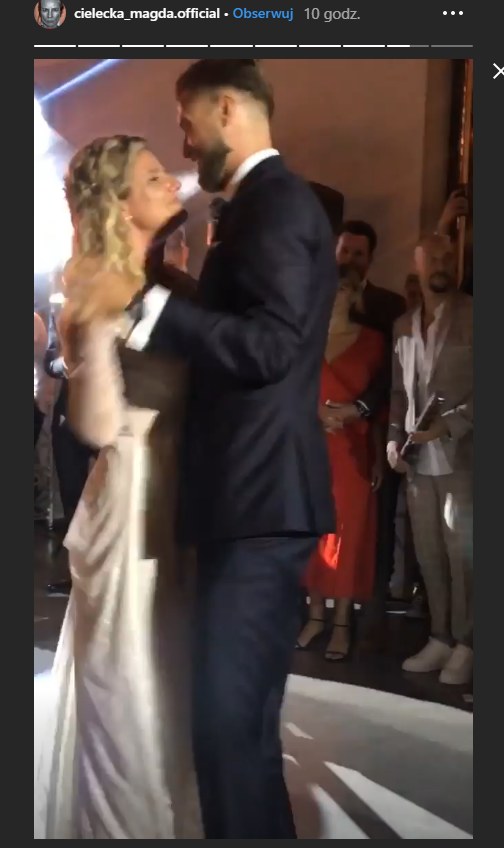 Zofia i Andrzej podczas pierwszego tańca /Instagram