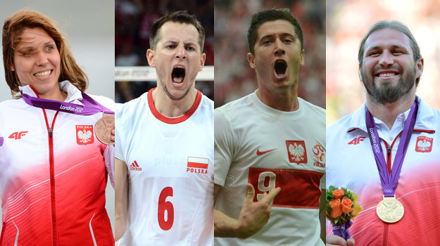 Najlepsi z najlepszych sportowców Zofia Noceti-Klepacka, Bartosz Kurek, Robert Lewandowski, Tomasz Majewski / /AFP