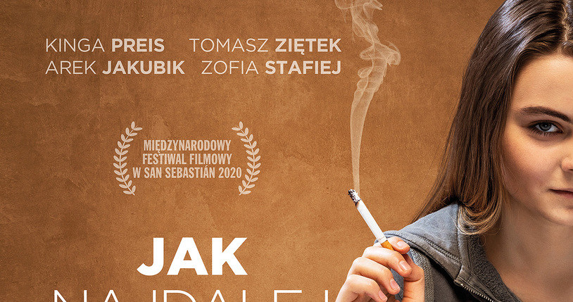 Zofia Stafiej na plakacie filmu "Jak najdalej stąd" /materiały prasowe