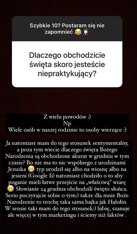 Zofia Zborowska: instagram.com/zborowskazofia/ /Screen z InstaStory  /Instagram