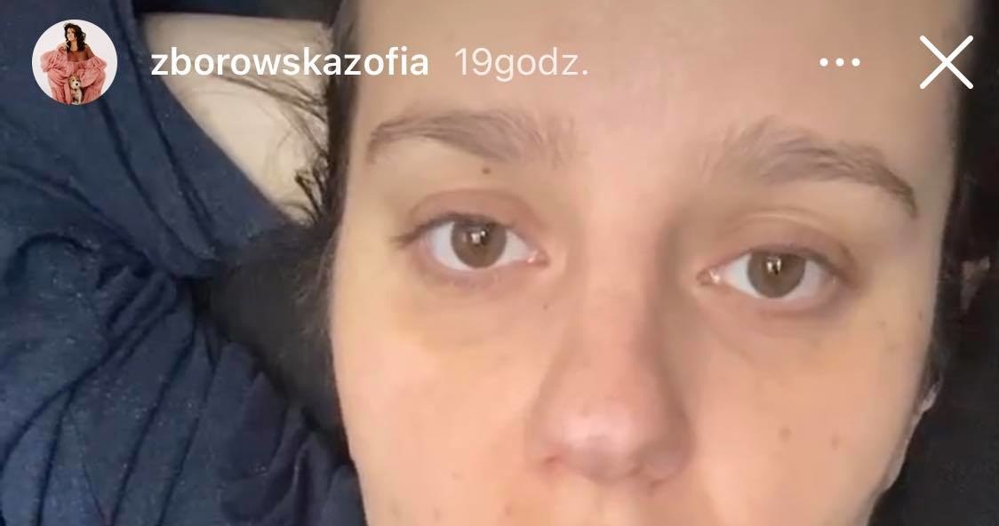 Zofia Zborowska opowiedziała o swojej chorobie /screen z instastory Zofii Zborowskiej /Instagram