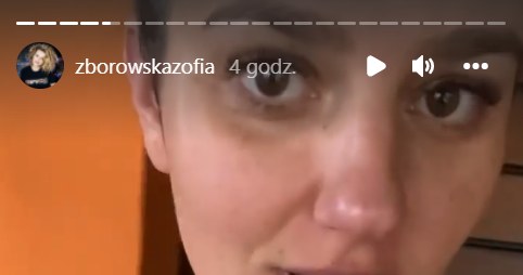 Zofia Zborowska: www.instagram.com/zborowskazofia/ /Screen z InstaStory  /Instagram