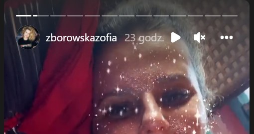 Zofia Zborowska: www.instagram.com/zborowskazofia/ /Screen z InstaStory  /Instagram