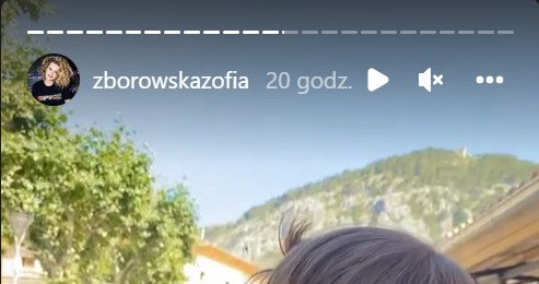 Zofia Zborowska: www.instagram.com/zborowskazofia/ /Screen z InstaStory  /Instagram