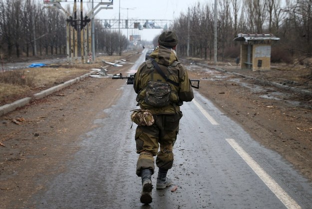 Żołnierz separatystycznej Donieckiej Republiki Ludowej, marzec 2015 / 	Valery Sharifulin    /PAP/ITAR-TASS