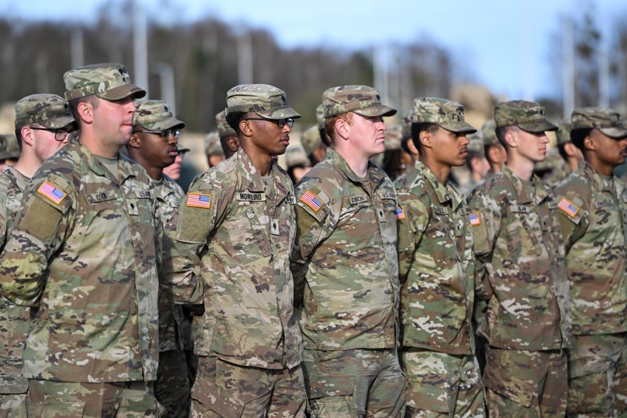 Żołnierze amerykańscy w Kompleksie Głębokie (Centrum Szkolenia Bojowego Drawsko) /	Marcin Bielecki   /PAP