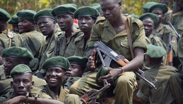 Żołnierze armii Sudanu Południowego /	AA/ABACA /PAP/EPA