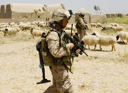 Żołnierze piechoty morskiej w Afganistanie /AFP