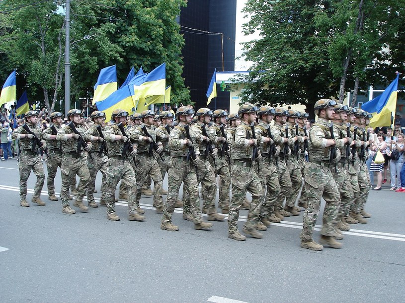 Żołnierze pułku Azow w Mariupolu /Wikipedia