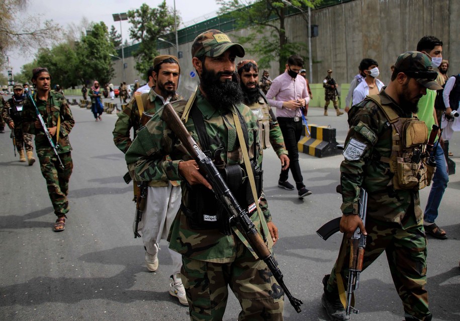 Żołnierze talibscy /STRINGER /PAP/EPA