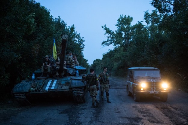 Żołnierze ukraińscy koło Doniecka /ROMAN PILIPEY (PAP/EPA) /PAP/EPA