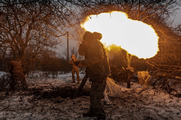 Żołnierze ukraińscy na froncie wojny z Rosją /Diego Herrera Carcedo /PAP/Abaca