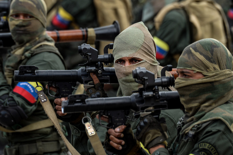 Żołnierze wenezuelskiej armii /Federico Parra /AFP