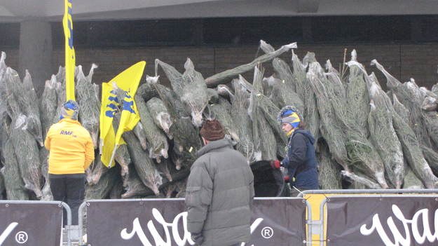 Żółto-niebieski konwój dotarł dziś do Kielce /Jacek Skóra /RMF FM