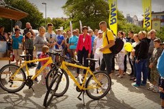 Żółto-niebieskie rowery rozdane! 