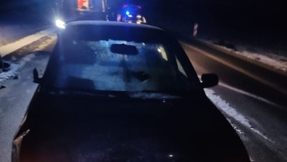 Żona potrąciła samochodem swojego męża. Oboje nie byli trzeźwi