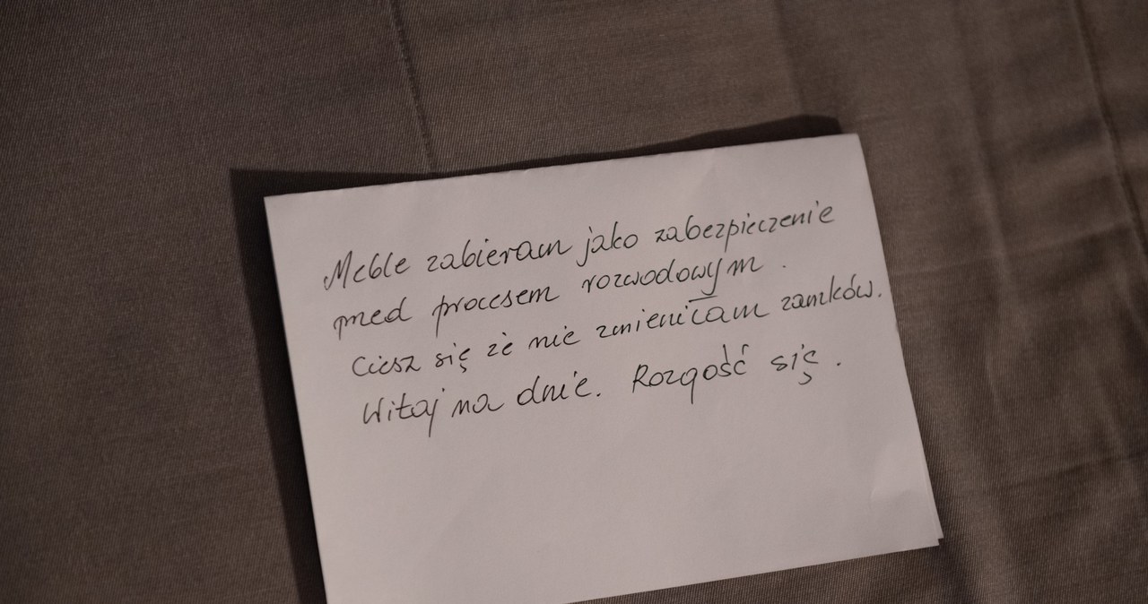 Żona zostawi Żbikowi tylko liścik... /x-news/Radek Orzeł /TVN