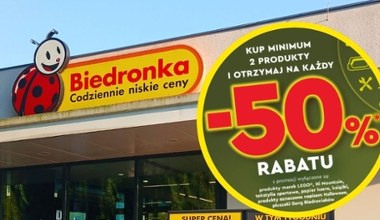 Został tylko jeden dzień! Zobacz, co kupisz w Biedronce o połowę taniej