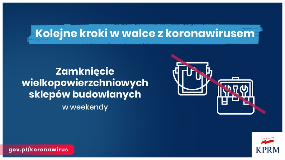Zostaną zamknięte wszystkie sklepy budowlane /KPRM /
