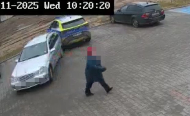 Zostawił żonę w aucie. Stoczyło się i wjechało w radiowóz