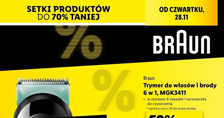 Zrób porządek z fryzurą! Trymer Braun teraz w wyjątkowej cenie! /Lidl /INTERIA.PL