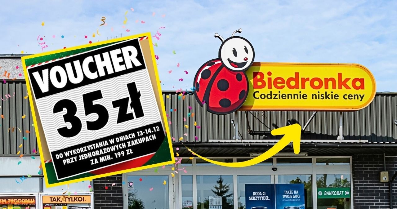 Zrób zakupy i odbierz 35 zł! Biedronka rozdaje vouchery - tylko przez 2 dni! /CanvaPro /INTERIA.PL