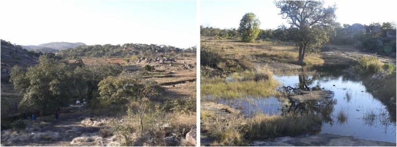 Źródła: obszar Boroma (po lewej) i obszar Mungwini (po prawej). /I. Pikirayi i in./CC BY 4.0 /materiał zewnętrzny