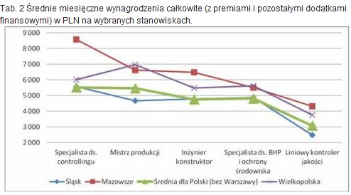 Źródło: Badanie Raport Płacowy edycji Wiosna 2011 – www.raportplacowy.pl /Kariera