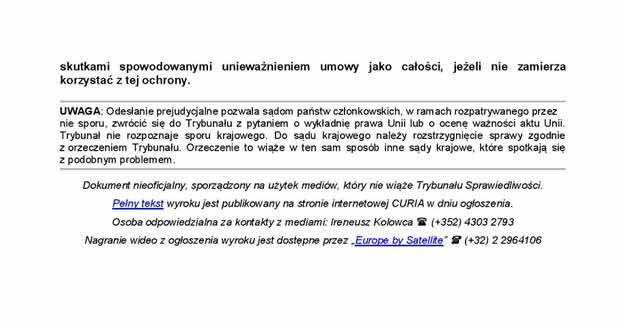 Źródło: TSUE /