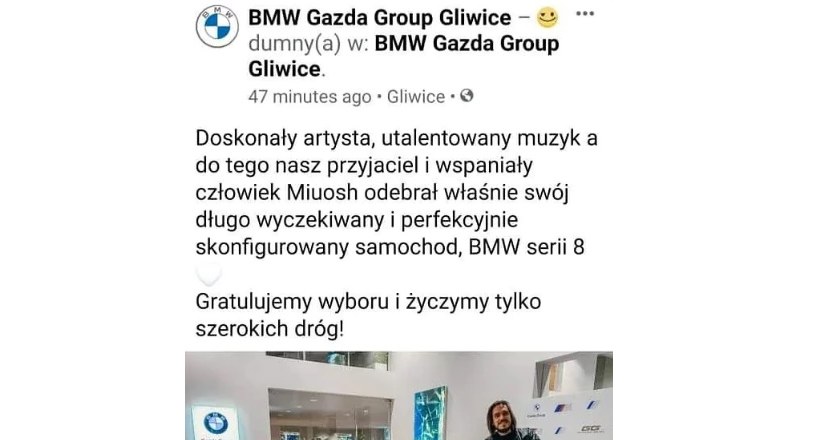 Źródło: Tweeter/BMW Gazda Group Gliwice /Informacja prasowa