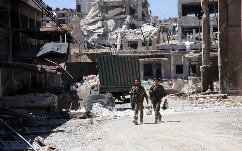 Zrujnowane toczącymi się walkami Aleppo /AFP