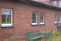 Zrujnowany oddział dziecięcy szpitala w Środzie Wielkopolskiej