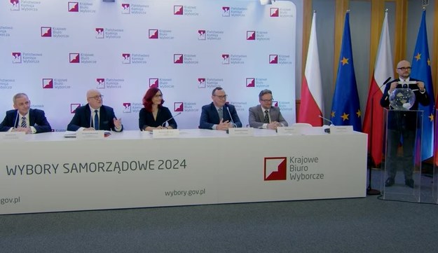 Zrzut ekranu transmisji na YouTube /Państwowa Komisja Wyborcza /