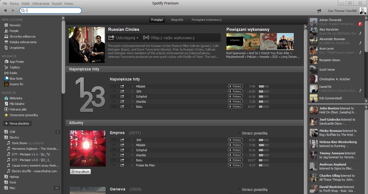 Zrzut ekranu z aplikacji Spotify - wersja na komputery osobiste z systemem Windows /materiały prasowe