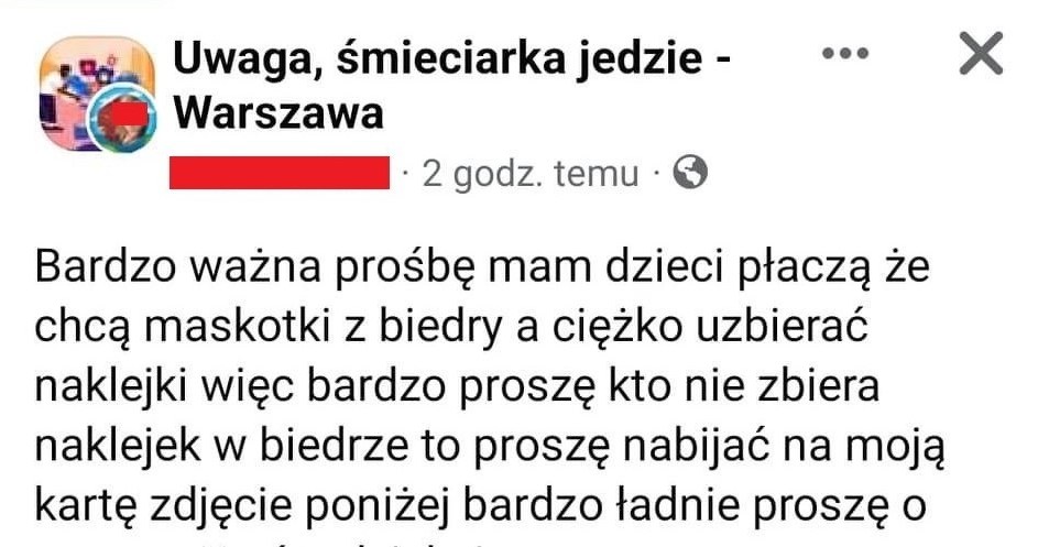 Zrzut ekranu z grupy na Facebooku, gdzie znalazł się zrzut ekranu z Kartą Moja Biedronka /Facebook /INTERIA.PL