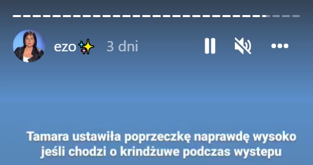 Zrzut ekranu z relacji na Instagramie TVP Core /Instagram /materiały prasowe