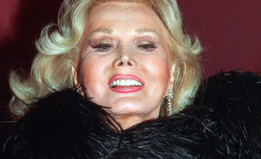 Zsa Zsa Gabor w l. 90 /ISTVAN BAJZAT /PAP/EPA