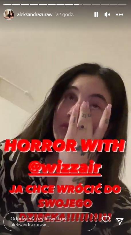 Żuraw dostała ataku paniki w hotelu /instagram.com/aleksandrazuraw/ /Instagram