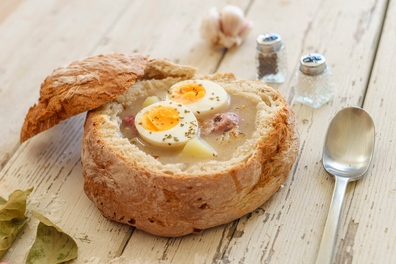 Soup served in bread