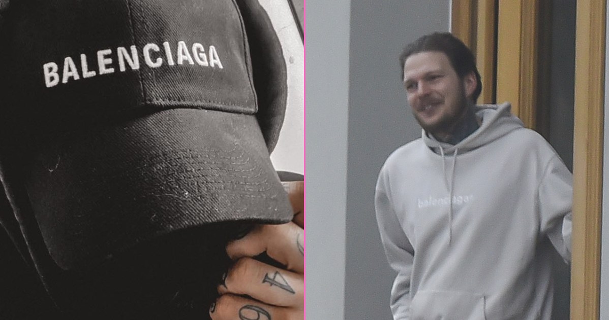 Żurnalista lubi firmę Balenciaga, choć podobno nie ma pieniędzy /pomponik exclusive/ facebook.com/zurnalistapl /pomponik exclusive