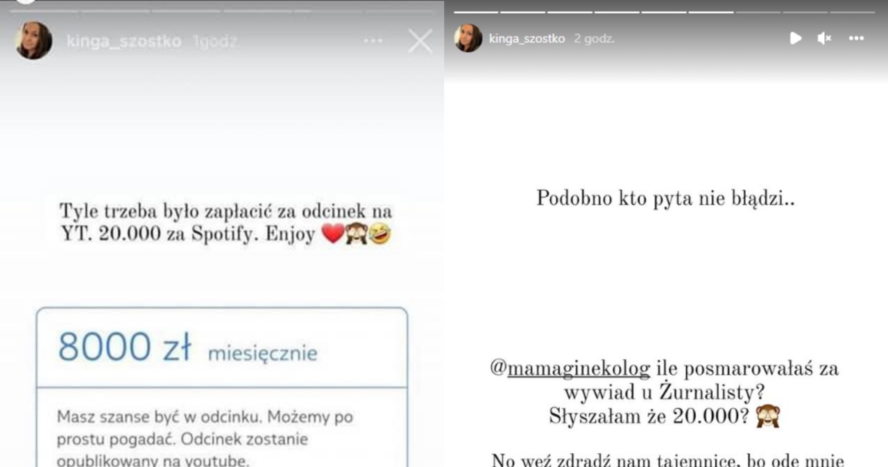 Żurnalista /@kinga_szostko /Instagram